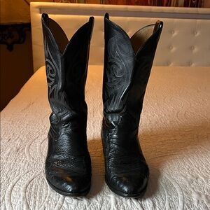 Black Western Leather Boots